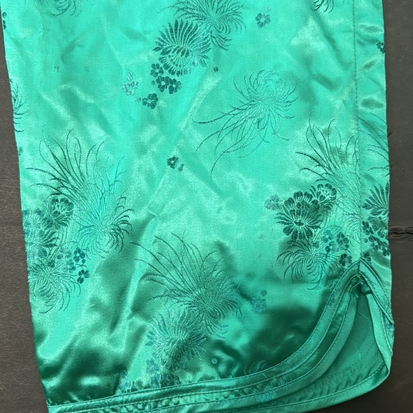1970s ESME Chinese Green Silk Lounge Set - Picture 15 of 17